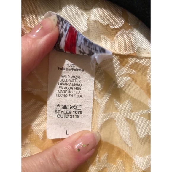 I.C. Collection vintage burnout blazer - Picture 6 of 10